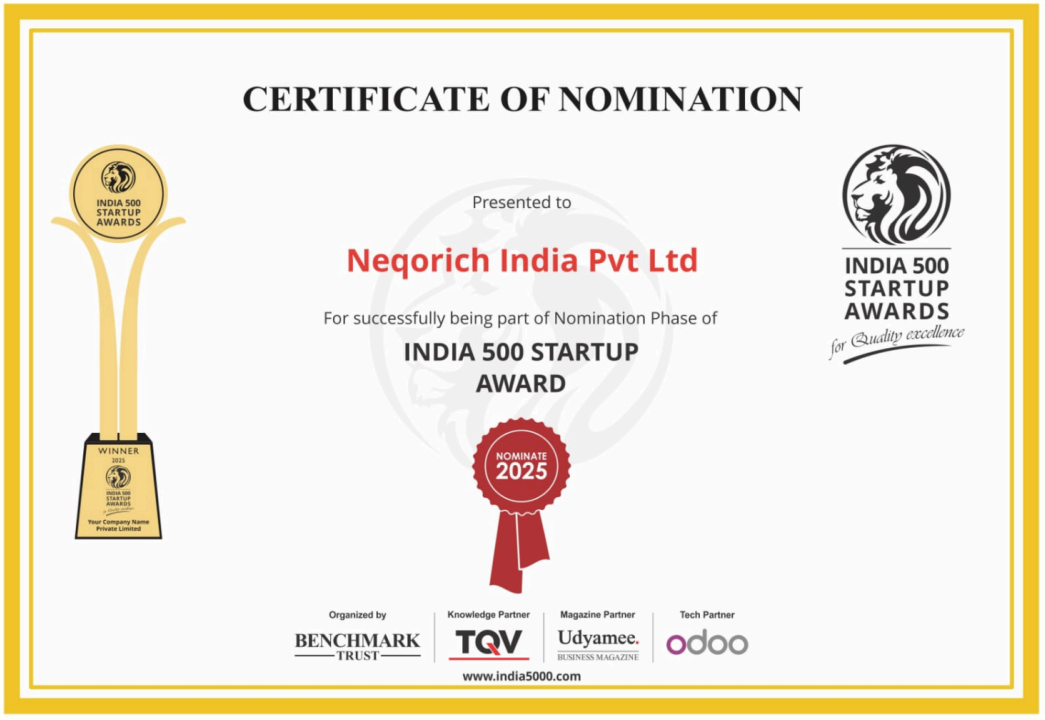 India 500 Startup Award